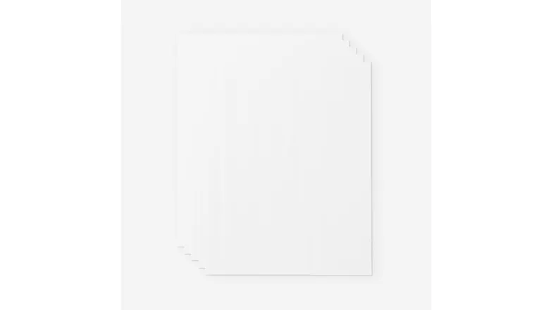 Five blank white sheets in A4 size Five blank white sheets in A4 size