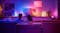 Living room TV backlight with Philips Hue Gradient Lightstrip for vibrant colors Living room TV backlight with Philips Hue Gradient Lightstrip for vibrant colors