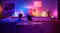 Living room TV backlight with Philips Hue Gradient Lightstrip for vibrant colors Living room TV backlight with Philips Hue Gradient Lightstrip for vibrant colors