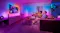 Gaming session with Philips Hue Gradient Lightstrip and HDMI Sync Box lighting Gaming session with Philips Hue Gradient Lightstrip and HDMI Sync Box lighting