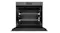 Open built-in steam oven with grey glass exterior. The interior features two racks, fans and side lights Open built-in steam oven with grey glass exterior. The interior features two racks, fans and side lights