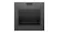 Front view of the Fisher & Paykel Series 9 built-in oven in grey glass finish. The door is closed, showing a sleek design Front view of the Fisher & Paykel Series 9 built-in oven in grey glass finish. The door is closed, showing a sleek design