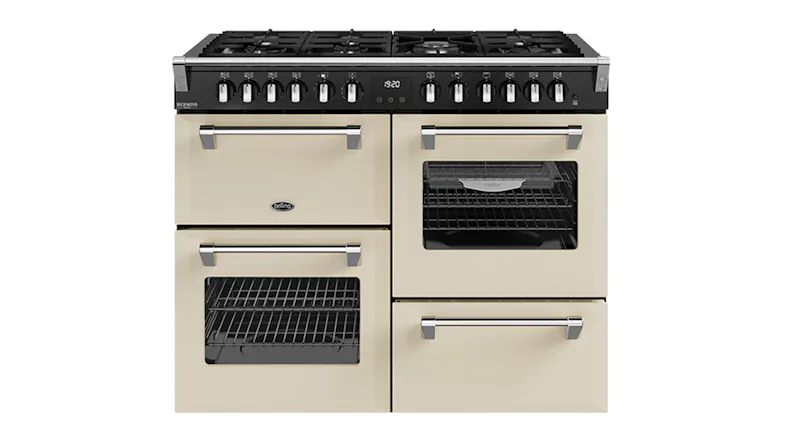 A Belling 110cm Dual Fuel Freestanding Oven with 7 Burner Gas Cooktop A Belling 110cm Dual Fuel Freestanding Oven with 7 Burner Gas Cooktop