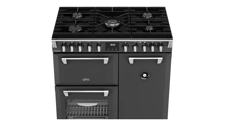 Belling gas cooktop with nifty handles and a temperature gauge Belling gas cooktop with nifty handles and a temperature gauge