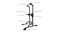 Fitness tower with detailed dimensions labelled, including width, height, and handle spacing Fitness tower with detailed dimensions labelled, including width, height, and handle spacing
