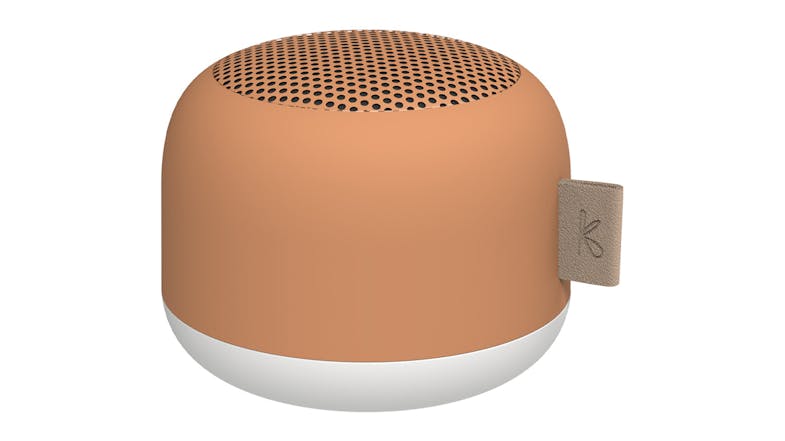A Kreafunk aLIGHT Portable Bluetooth Speaker in stylish waffle orange colour A Kreafunk aLIGHT Portable Bluetooth Speaker in stylish waffle orange colour