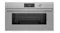 Fisher & Paykel 76cm oven in silver with oven door, horizontal handle, and digital display showing 160°C Fisher & Paykel 76cm oven in silver with oven door, horizontal handle, and digital display showing 160°C