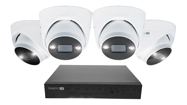 A front view of the whole Swann AdvancedX NVR System A front view of the whole Swann AdvancedX NVR System