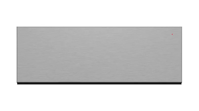 A Fisher & Paykel 76cm Built-In Warming Drawer in a sleek silver finish A Fisher & Paykel 76cm Built-In Warming Drawer in a sleek silver finish