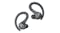 Sport earbuds with ear hooks and water droplets Sport earbuds with ear hooks and water droplets
