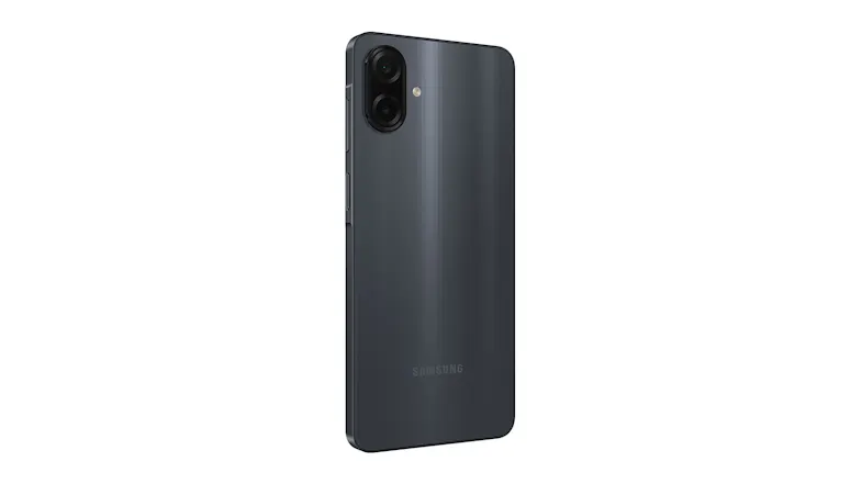 Rear left side of the Galaxy A07 shows the power and volume buttons Rear left side of the Galaxy A07 shows the power and volume buttons