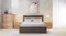 A front view of the Amber Queen bed frame A front view of the Amber Queen bed frame