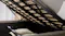 A close-up view of the bed frame's built-in storage A close-up view of the bed frame's built-in storage