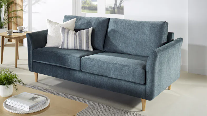 An angled side view of the sofa An angled side view of the sofa