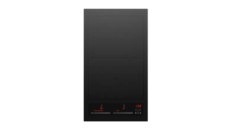 Fisher & Paykel 30cm 2 Zone Induction Cooktop in a sleek black colour Fisher & Paykel 30cm 2 Zone Induction Cooktop in a sleek black colour