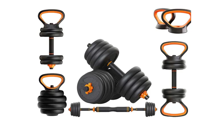 Kmall adjustable dumbbell set with multiple configurations Kmall adjustable dumbbell set with multiple configurations