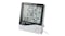 A left-angled view of an indoor digital hygrometer A left-angled view of an indoor digital hygrometer