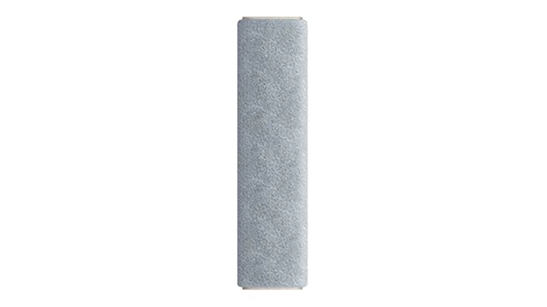 Light grey roller with soft texture Light grey roller with soft texture
