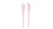 Belkin BoostCharge USB-C to USB-C 60W PCR Cable in a chic pink colour Belkin BoostCharge USB-C to USB-C 60W PCR Cable in a chic pink colour