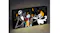 Nightmare Before Christmas light-up canvas illuminated, highlighting Jack, Sally, and Zero with glowing yellow windows Nightmare Before Christmas light-up canvas illuminated, highlighting Jack, Sally, and Zero with glowing yellow windows