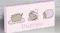 A Pusheen light-up stuck to a wall A Pusheen light-up stuck to a wall
