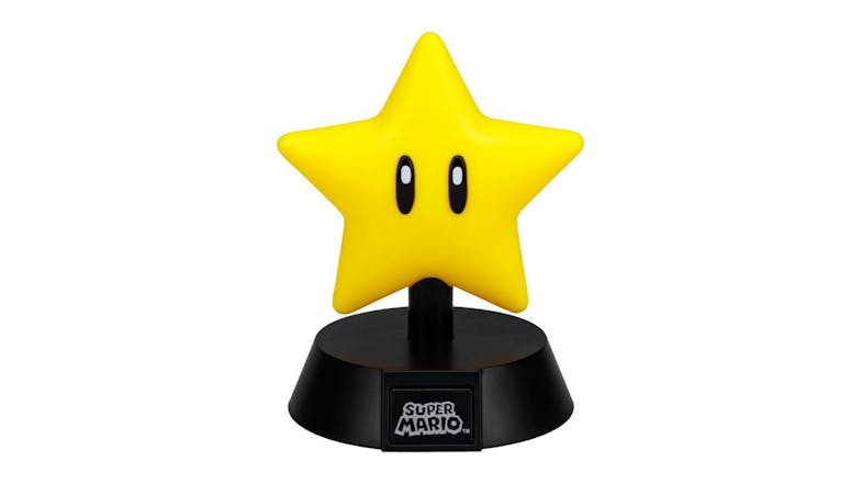 Paladone Super Star Icon Light shaped like the classic Super Mario power-up Paladone Super Star Icon Light shaped like the classic Super Mario power-up