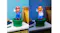 Side-by-side view of Super Mario LED Light, showing the figure turned off on the left and glowing brightly on the right Side-by-side view of Super Mario LED Light, showing the figure turned off on the left and glowing brightly on the right
