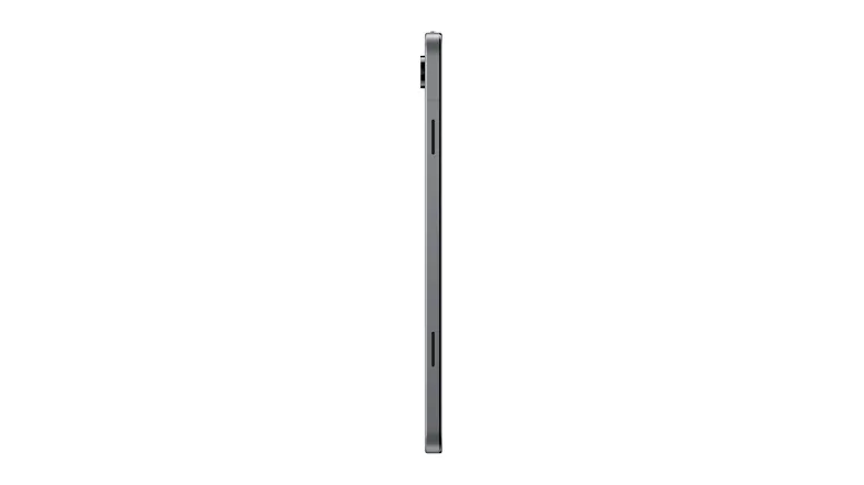 Left side view of the Samsung tablet with a slim profile Left side view of the Samsung tablet with a slim profile