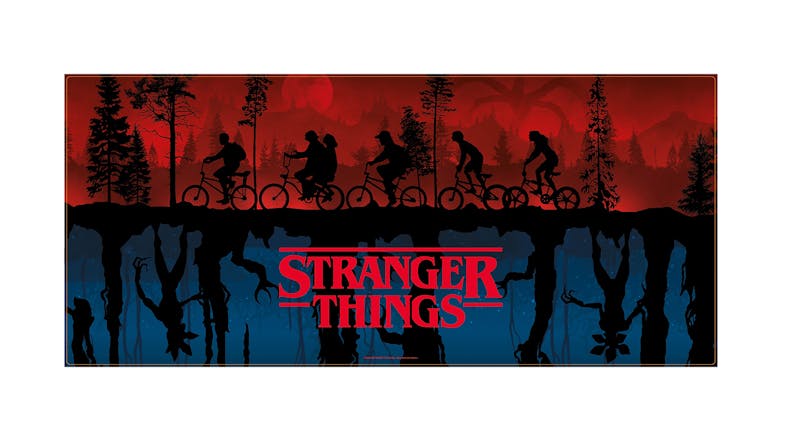 An IM XXL Gamer Desk Mat 90 x 40cm with Stranger Things design An IM XXL Gamer Desk Mat 90 x 40cm with Stranger Things design