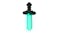 Paladone Novelty Diamond Sword LED Light glowing bright aqua blue, with jagged blade edges Paladone Novelty Diamond Sword LED Light glowing bright aqua blue, with jagged blade edges