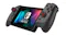 Nintendo Switch console with HORI Split Pad Pro controllers attached for handheld gaming Nintendo Switch console with HORI Split Pad Pro controllers attached for handheld gaming
