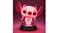 Illuminated Angel icon light glowing pink on a black base with Stitch logo Illuminated Angel icon light glowing pink on a black base with Stitch logo