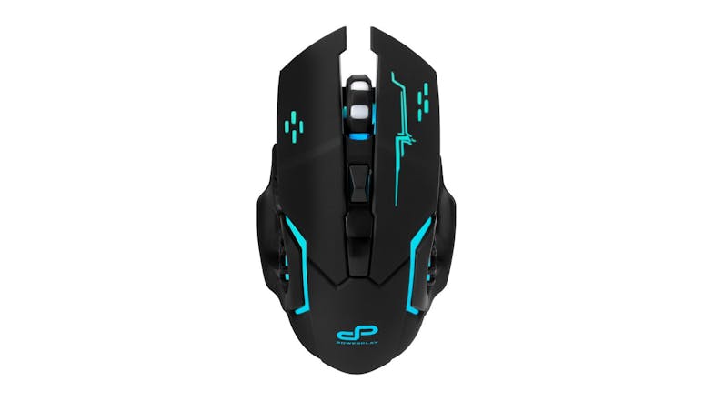 Black Powerplay wireless gaming mouse with LED lights Black Powerplay wireless gaming mouse with LED lights