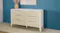 Haiti 6 Drawer Lowboy with pampas vase below beach art Haiti 6 Drawer Lowboy with pampas vase below beach art