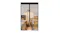 Black magnetic mesh door cover with lace top Black magnetic mesh door cover with lace top