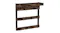 Pretty & Practical rustic dark wood wall-mounted organiser with a top shelf and 12 mug hooks Pretty & Practical rustic dark wood wall-mounted organiser with a top shelf and 12 mug hooks