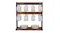 2-tier mug rack filled with mugs and stack of dinner plates 2-tier mug rack filled with mugs and stack of dinner plates