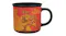 Fortnite mug (hot state) featuring the running Fishstick character in a striking gold design, with a black handle Fortnite mug (hot state) featuring the running Fishstick character in a striking gold design, with a black handle