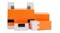 Close-up of Minecraft Fox LED Light shaped like a sleeping orange fox with blocky pixel design Close-up of Minecraft Fox LED Light shaped like a sleeping orange fox with blocky pixel design