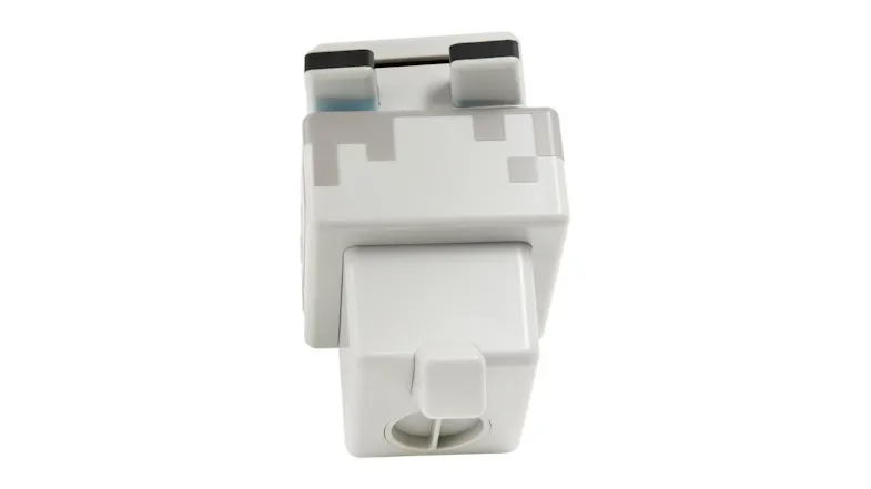 A back view of a wolf-shaped money box A back view of a wolf-shaped money box