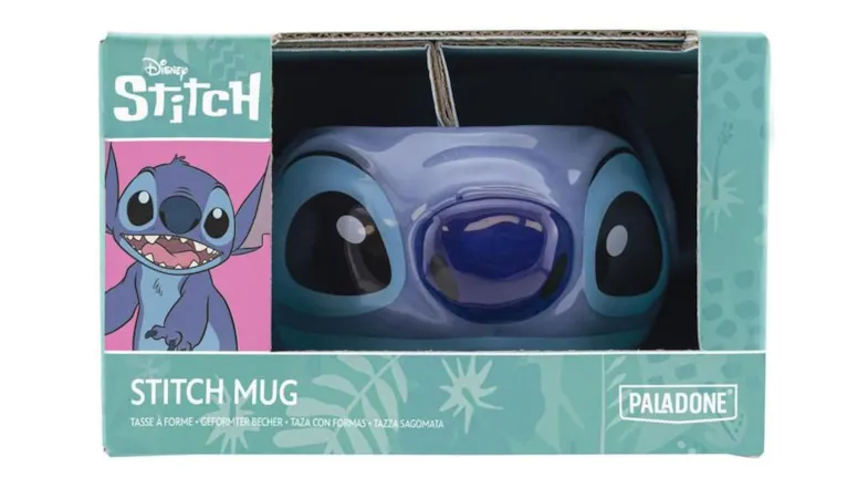 A packaging for the Stitch novelty mug A packaging for the Stitch novelty mug