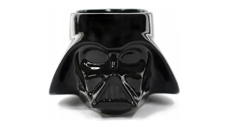 Darth Vader mug with helmet shape and black finish Darth Vader mug with helmet shape and black finish