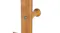 Close-up of bamboo clothing rack side hook and screw detail for sturdy garment hanging Close-up of bamboo clothing rack side hook and screw detail for sturdy garment hanging