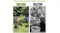 Before-and-after comparison showing garden organisation improvement using the bike-shaped plant stand Before-and-after comparison showing garden organisation improvement using the bike-shaped plant stand