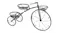 Black metal plant stand shaped like a bicycle with three round basket-style tiers for holding potted plants Black metal plant stand shaped like a bicycle with three round basket-style tiers for holding potted plants