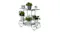 6-tier heavy-duty metal plant stand holding various green potted plants on all shelves 6-tier heavy-duty metal plant stand holding various green potted plants on all shelves