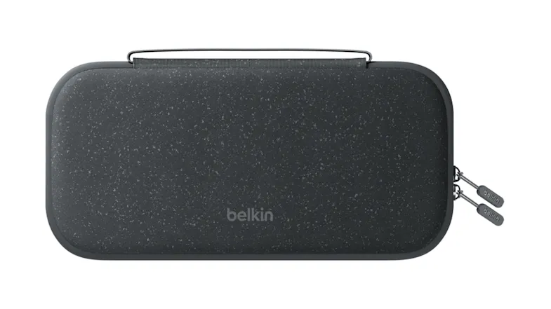 Speckled Belkin case with handle and dual zippers Speckled Belkin case with handle and dual zippers