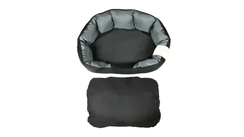A top view of the oval waterproof dog bed A top view of the oval waterproof dog bed