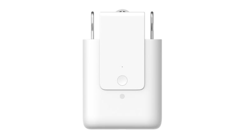 A front view of the Aqara Curtain Driver E1 smart curtain opener A front view of the Aqara Curtain Driver E1 smart curtain opener