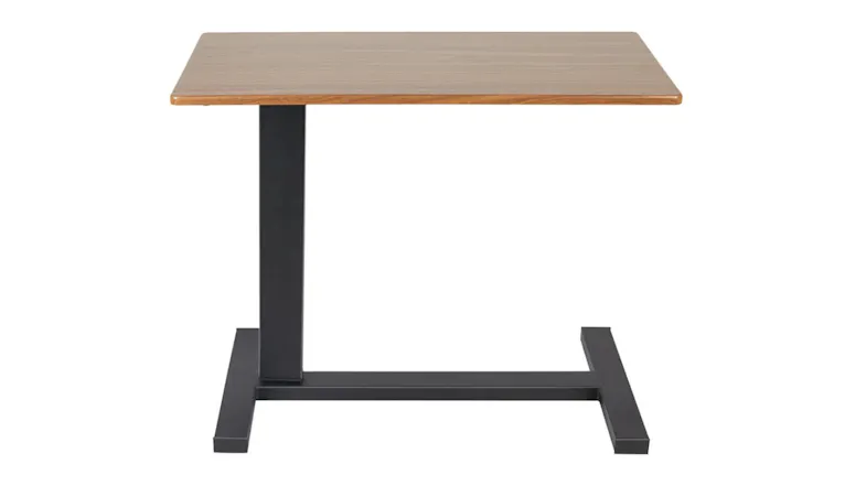 A front view of the tilting mobile slide-in laptop table A front view of the tilting mobile slide-in laptop table